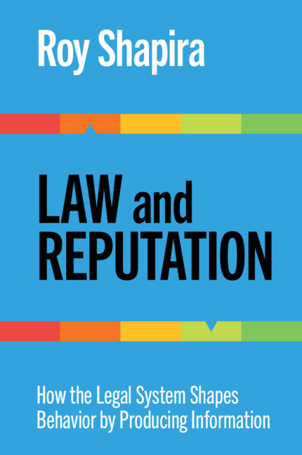 Knjiga Law and Reputation ROY SHAPIRA