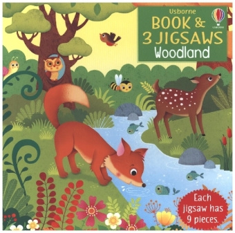 Book Usborne Book and 3 Jigsaws: Woodland Sam Taplin