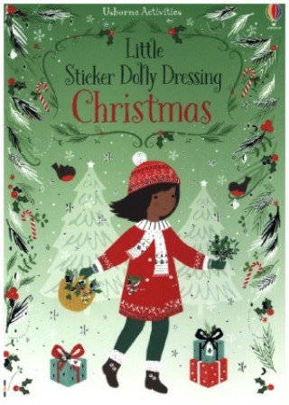 Book Little Sticker Dolly Dressing Christmas Fiona Watt