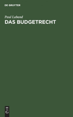 Knjiga Das Budgetrecht Paul Laband