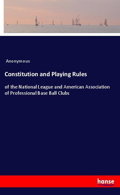 Knjiga Constitution and Playing Rules 