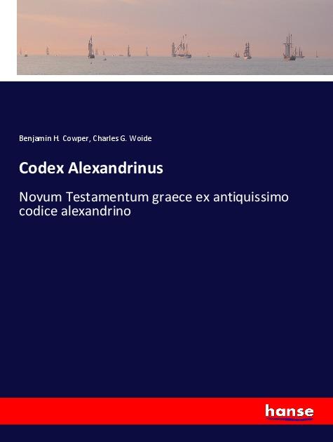 Kniha Codex Alexandrinus Charles G. Woide