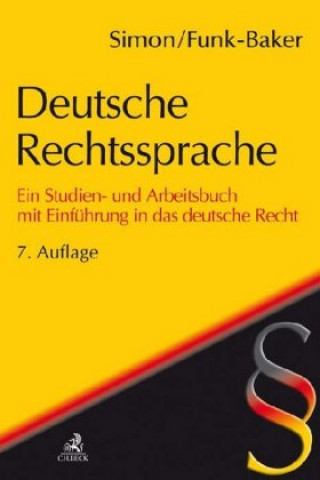 Kniha Deutsche Rechtssprache 