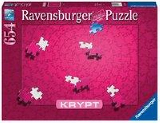 Játék Ravensburger Krypt Puzzle Pink mit 654 Teilen, Schweres Puzzle für Erwachsene und Kinder ab 14 Jahren - Puzzeln ohne Bild, nur nach Form der Puzzletei 