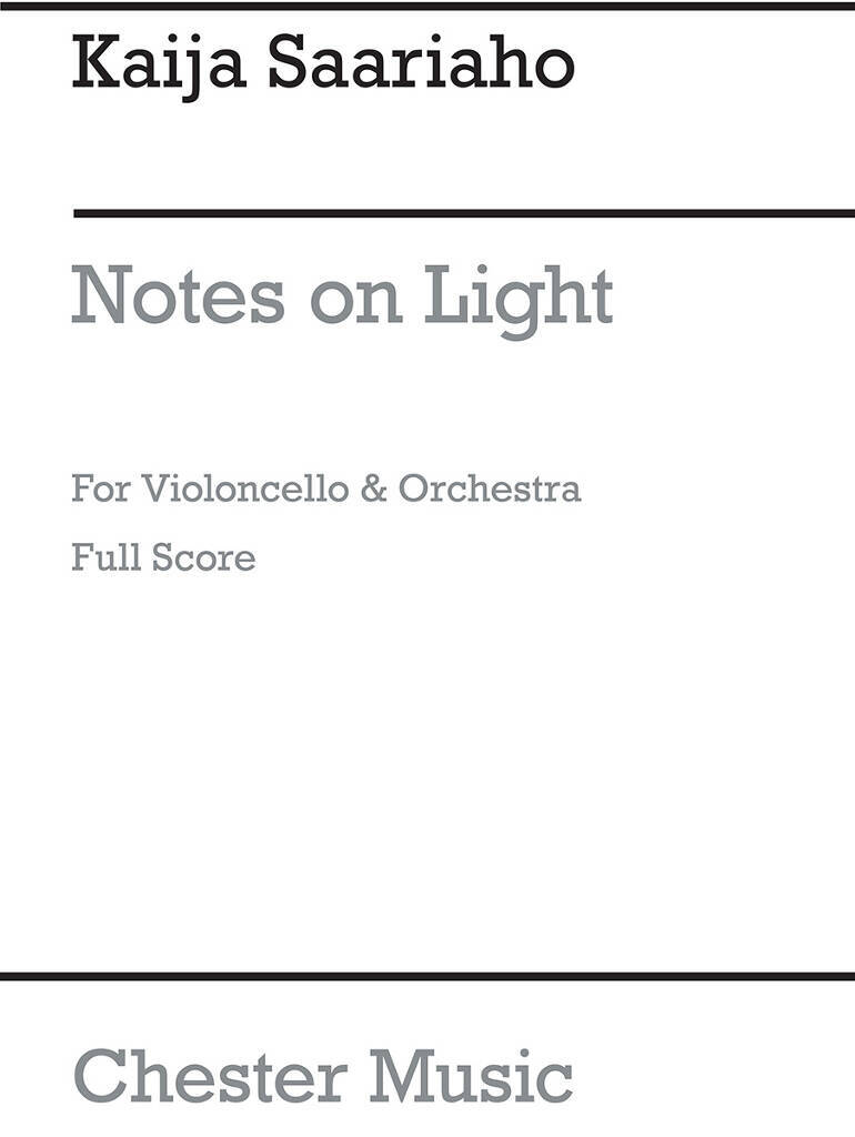 Knjiga NOTES ON LIGHT KAIJA SAARIAHO
