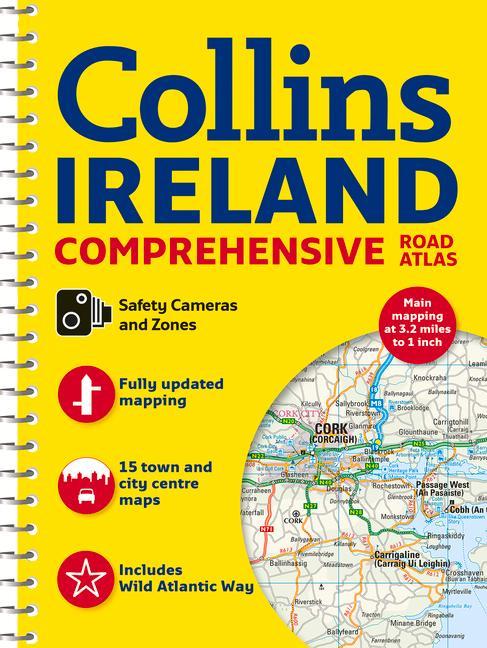 Carte Comprehensive Road Atlas Ireland Collins Maps