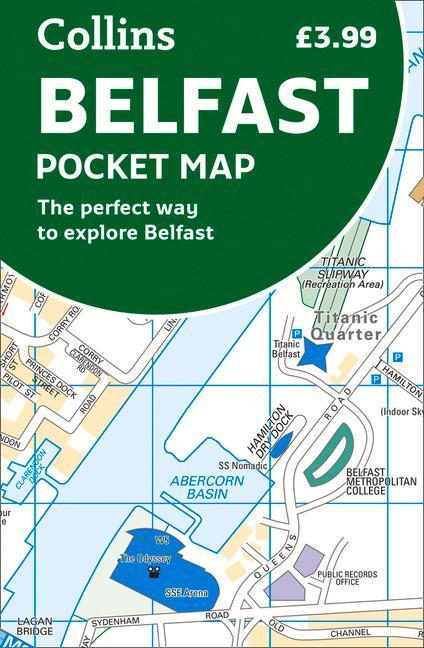 Nyomtatványok Belfast Pocket Map Collins Maps