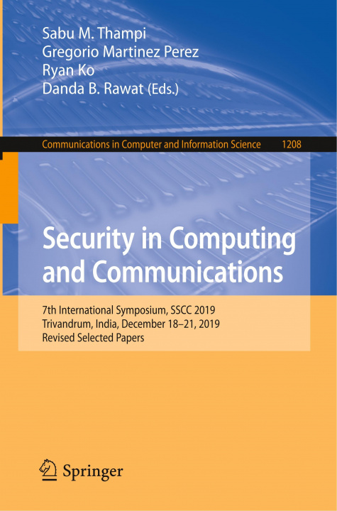 Book Security in Computing and Communications Sabu M. Thampi