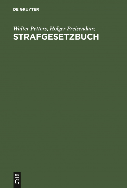 Knjiga Strafgesetzbuch No Contributor