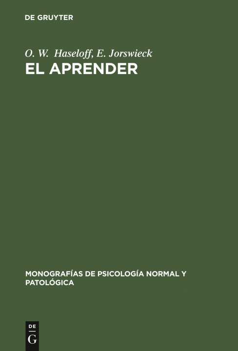 Knjiga El Aprender E. Jorswieck