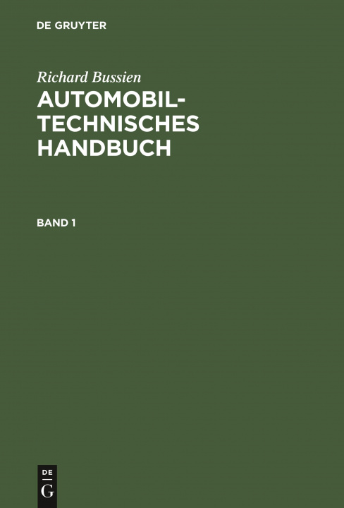 Könyv Automobiltechnisches Handbuch 