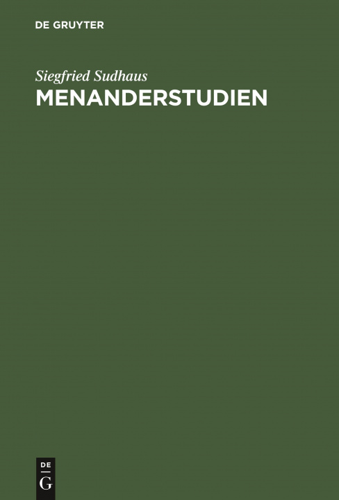 Knjiga Menanderstudien Siegfried Sudhaus