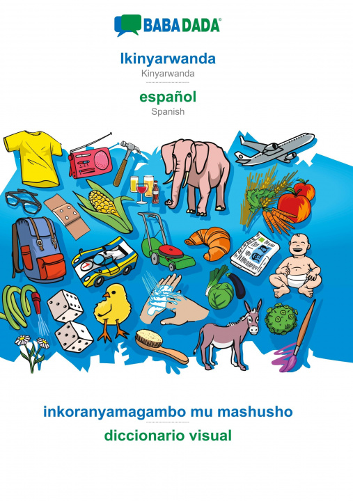 Carte BABADADA, Ikinyarwanda - espanol, inkoranyamagambo mu mashusho - diccionario visual 