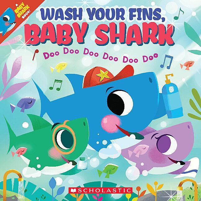 Книга Wash Your Fins, Baby Shark (a Baby Shark Book) John John Bajet