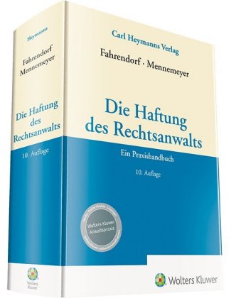 Kniha Die Haftung des Rechtsanwalts Siegfried Mennemeyer