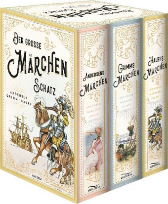 Könyv Der große Märchenschatz (Andersens Märchen - Grimms Märchen - Hauffs Märchen) (3 Bände im Schuber) Jacob Grimm