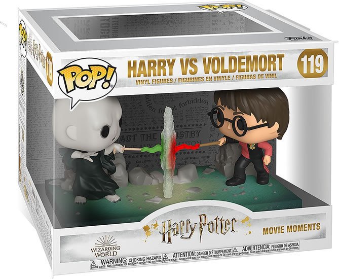 Jogo/brinquedo Pop Movie Moment Harry Potter vs. Voldemort Vinyl Figure Funko