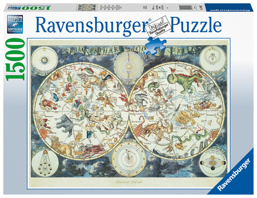 Joc / Jucărie Map of the World 1500 PC Puzzle Ravensburger