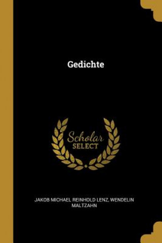 Libro Gedichte Jakob Michael Reinhold Lenz