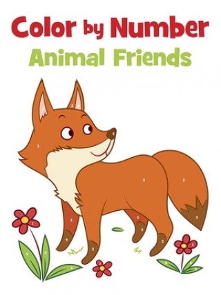 Kniha Color by Number Animal Friends Dover Publications
