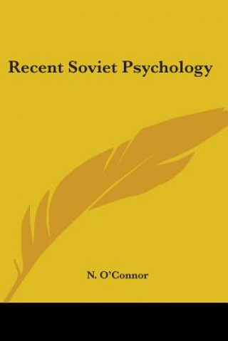 Βιβλίο Recent Soviet Psychology N. O'Connor