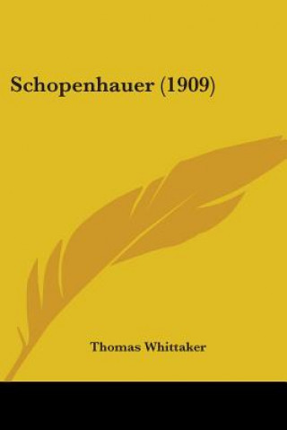 Książka Schopenhauer (1909) Thomas Whittaker