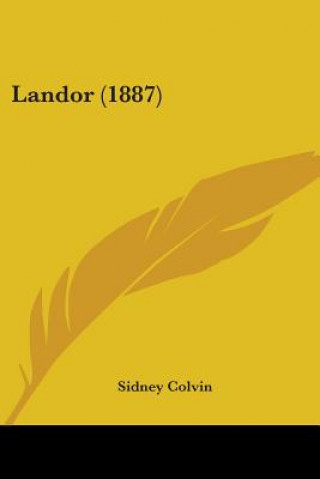 Libro Landor (1887) Sidney Colvin