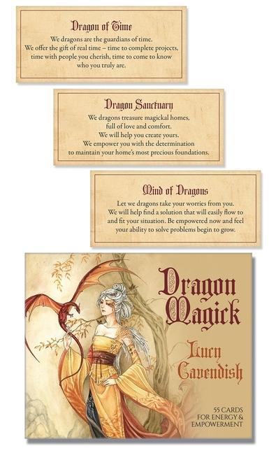 Játék Dragon Magick Affirmation Deck: Strength and Wisdom from the Realm of Dragons Lucy Cavendish