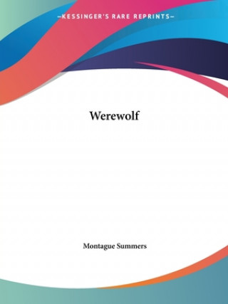 Carte Werewolf Montague Summers