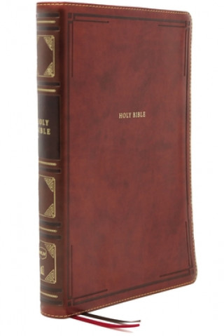 Könyv Nkjv, Thinline Reference Bible, Leathersoft, Brown, Red Letter Edition, Comfort Print: Holy Bible, New King James Version Thomas Nelson