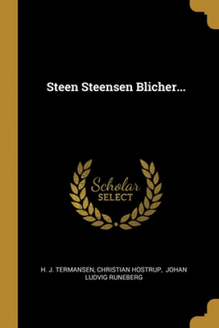 Kniha Steen Steensen Blicher... H. J. Termansen
