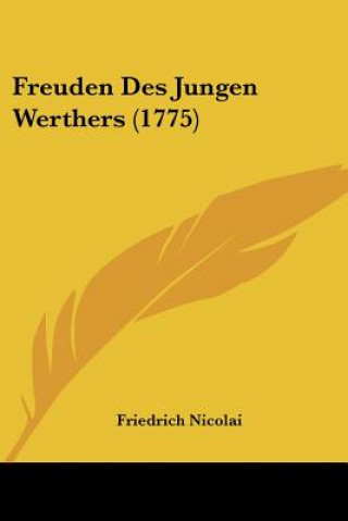 Carte Freuden Des Jungen Werthers (1775) Friedrich Nicolai