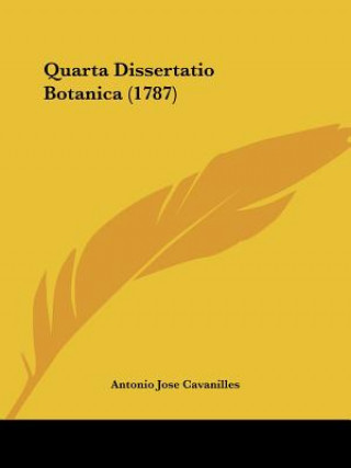 Carte Quarta Dissertatio Botanica (1787) Antonio Jose Cavanilles