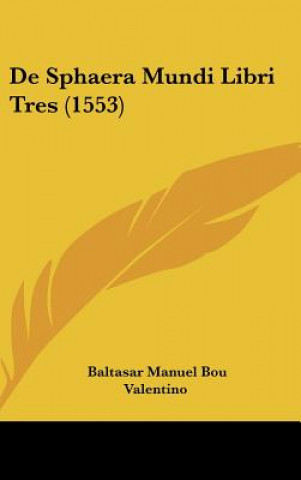 Knjiga de Sphaera Mundi Libri Tres (1553) Baltasar Manuel Bou Valentino
