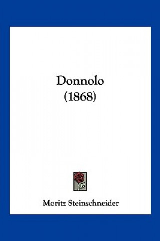 Buch Donnolo (1868) Moritz Steinschneider