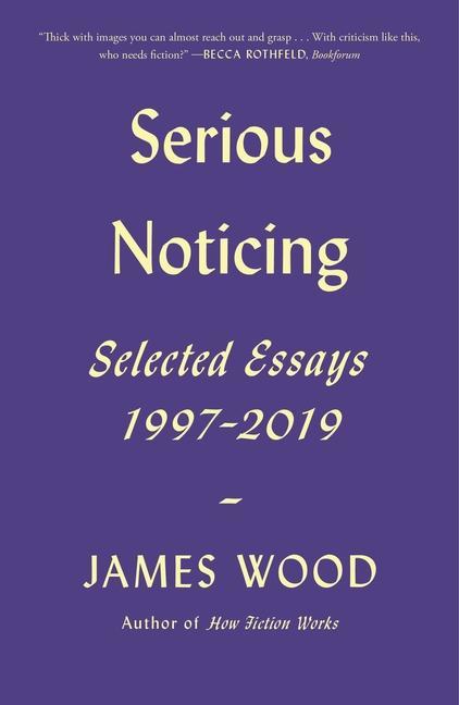 Könyv Serious Noticing: Selected Essays, 1997-2019 