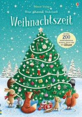 Könyv Meine glitzernde Stickerwelt: Weihnachtszeit James Newman Gray