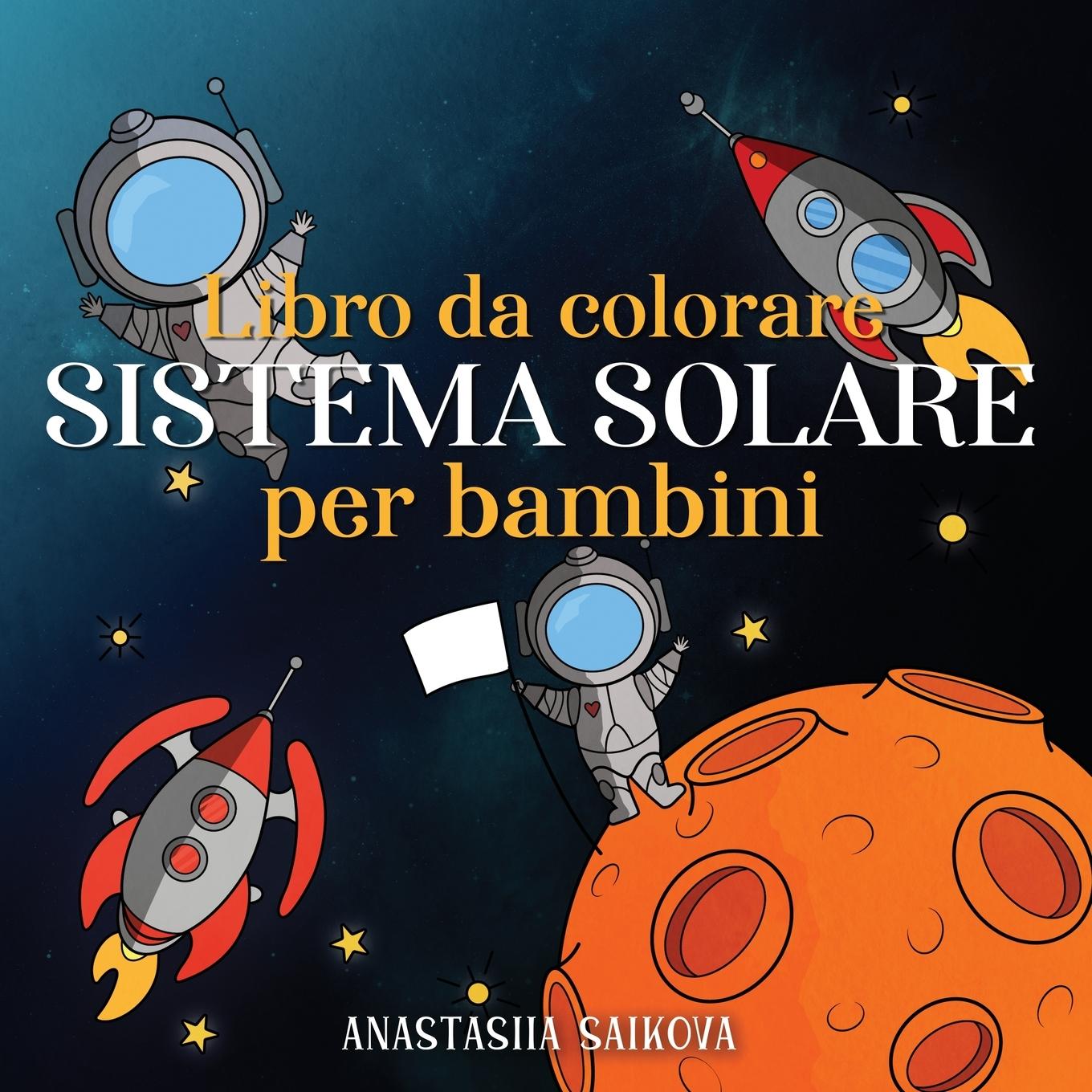 Carte Libro da colorare sistema solare per bambini 