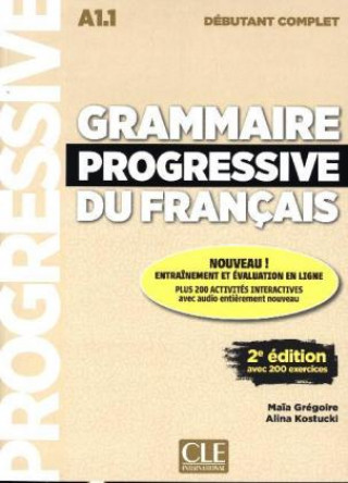 Book Grammaire progressive du français - Niveau débutant complet - 2?me édition. Buch + CD + Web-App 