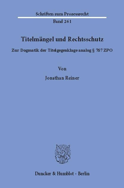 Книга Titelmängel und Rechtsschutz. 
