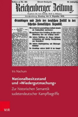 Knjiga Nationalbesitzstand und 'Wiedergutmachung' Iris Nachum