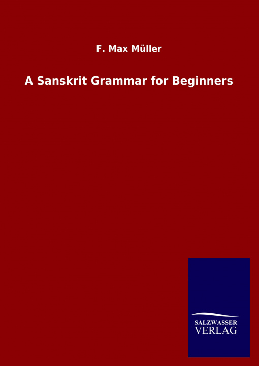 Carte Sanskrit Grammar for Beginners 