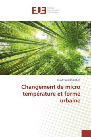 Libro Changement de micro temperature et forme urbaine Yusuf Hazara Ebrahim