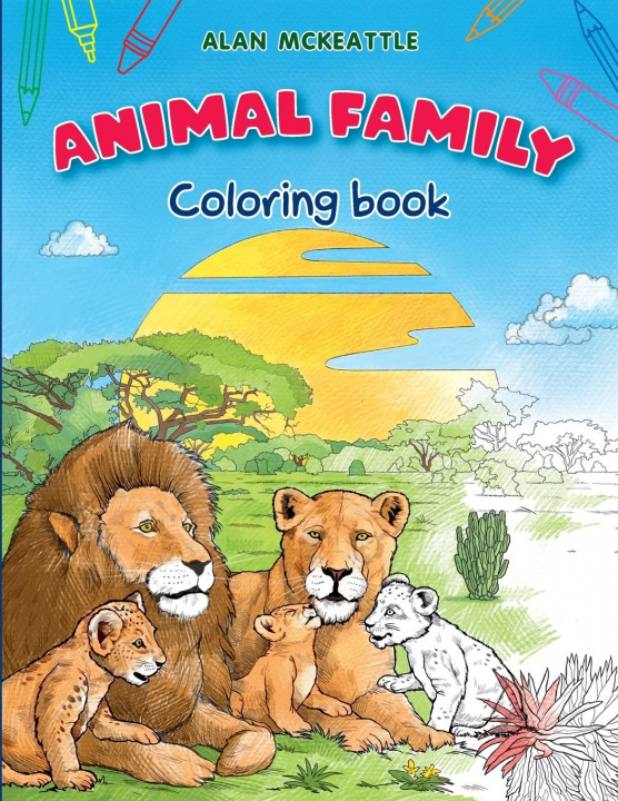 Carte Animal Family Coloring Book 