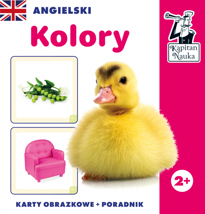 Könyv Kapitan Nauka Angielski Kolory (karty obrazkowe + poradnik) Minge Natalia