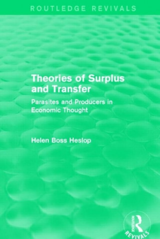 Kniha Theories of Surplus and Transfer Helen Heslop