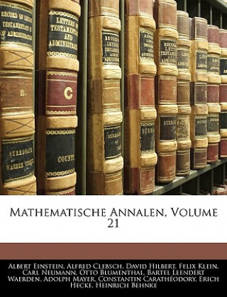 Kniha Mathematische Annalen, Volume 21 Albert Einstein