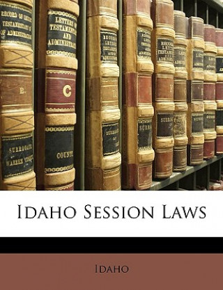 Książka Idaho Session Laws Idaho