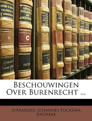 Carte Beschouwingen Over Burenrecht ... Sybrandus Johannes Fockema Andreae