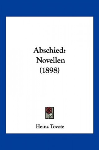 Carte Abschied: Novellen (1898) Heinz Tovote